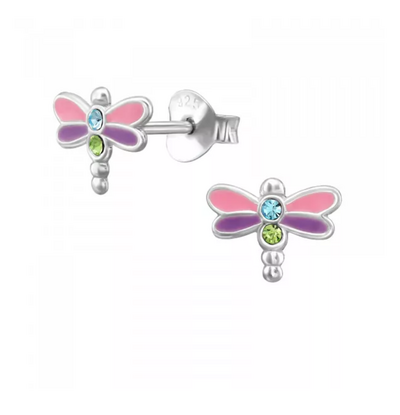 KAYA sieraden Silver children’s earrings ‘Rainbow Butterfly’ - Copy - Copy - Copy