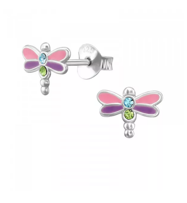 KAYA sieraden Silver children’s earrings ‘Rainbow Butterfly’ - Copy - Copy - Copy