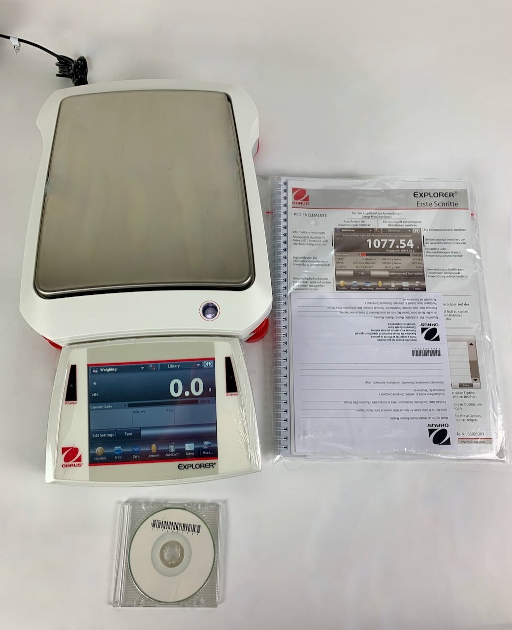 Ohaus EX224M Precision scale, 0,1 g, 6200 g