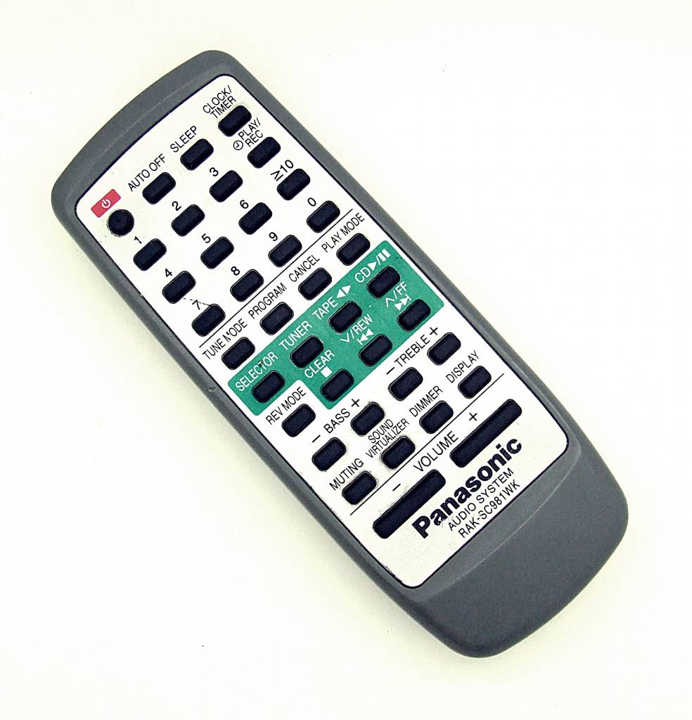 Panasonic Original Panasonic remote control RAK-SC981WK Audio System