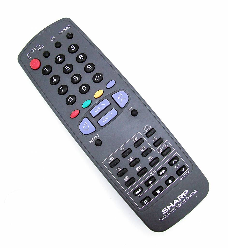 Original Sharp Fernbedienung G1071SA TV/VCR/Text remote control ...