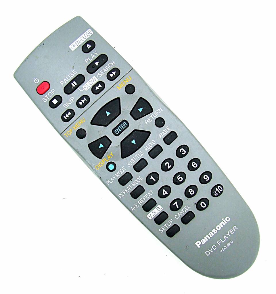 Panasonic Original Panasonic VEQ2380 DVD Player remote control