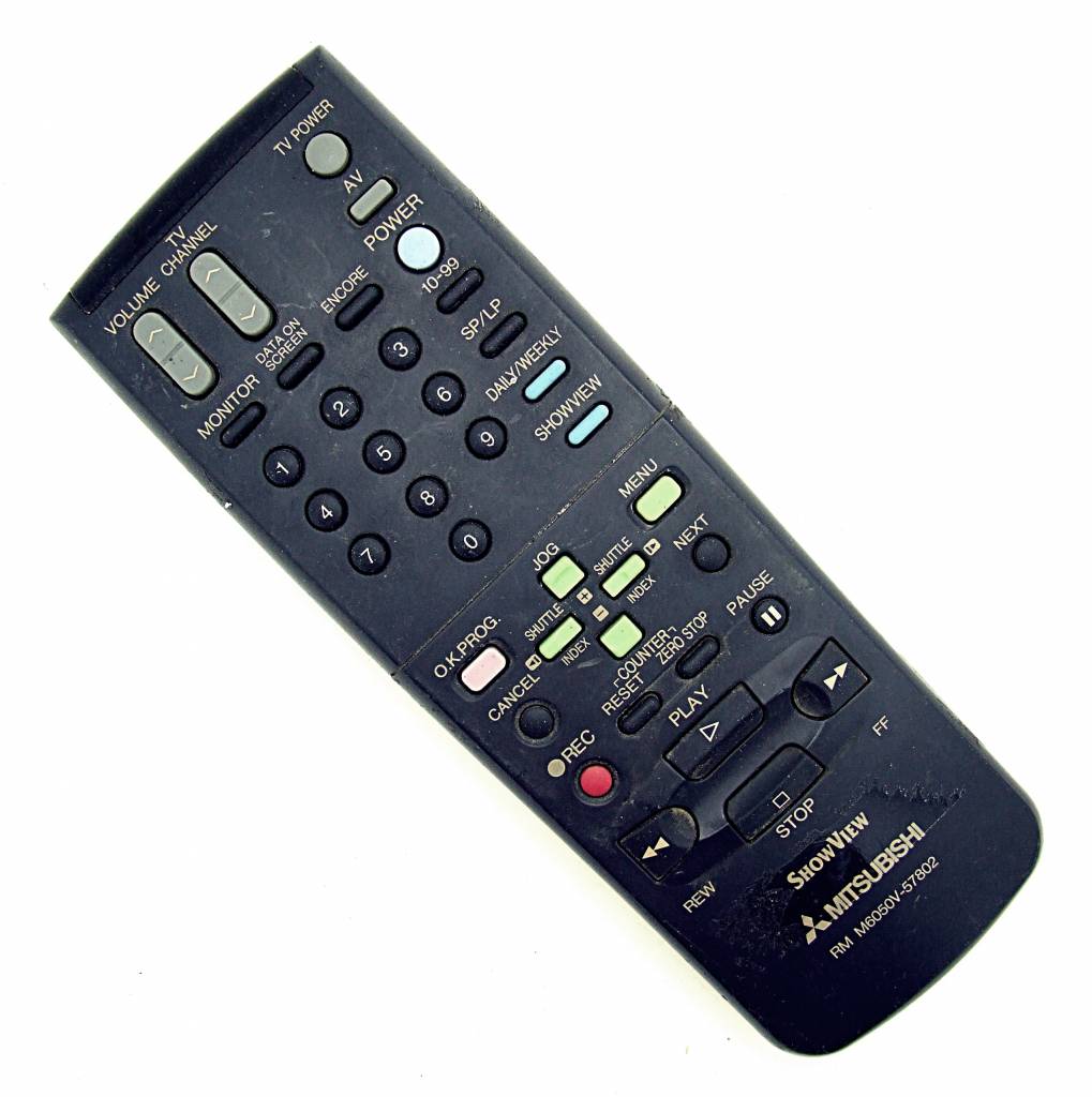 Mitsubishi Original Mitsubishi Fernbedienung RM M6050V-57802 VCR remote control