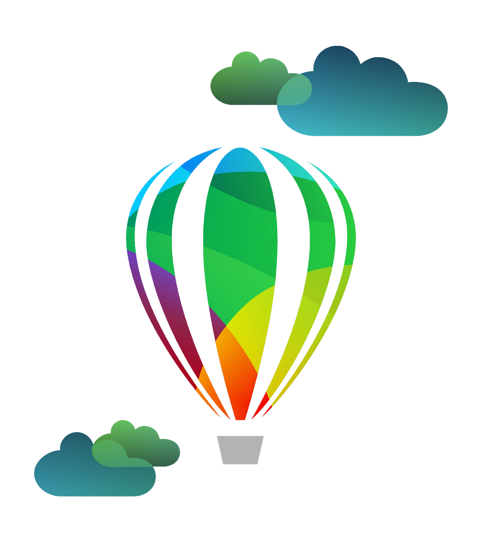 Corel DRAW Luftballon