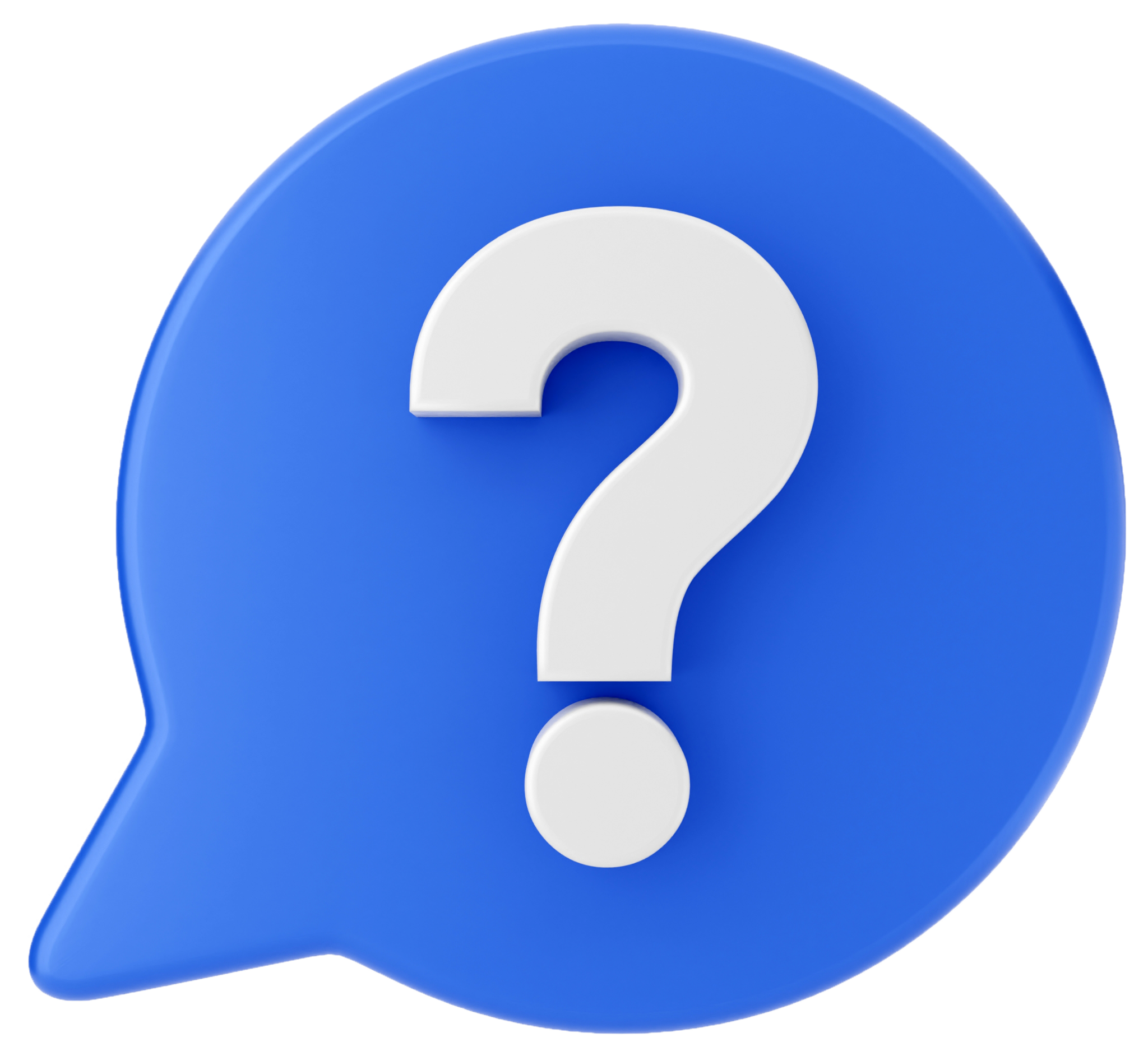 Bubble mit Fragezeichen