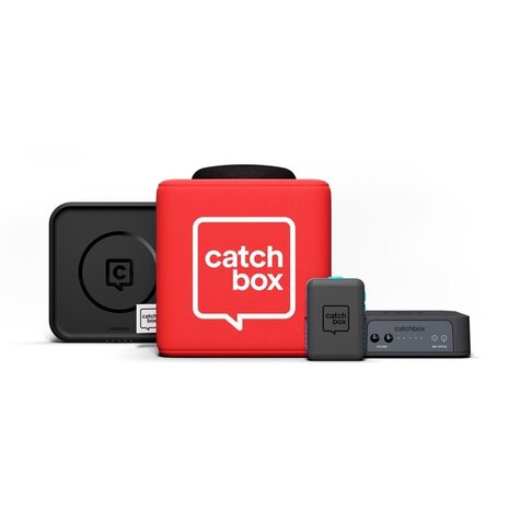 Catchbox Catchbox Plus rood met twee cubes