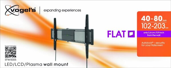 Vogel's Vogel's EFW 8305 - Platte TV-muurbeugel Vogel's Vogel's EFW 8305 - Platte TV-muurbeugel
