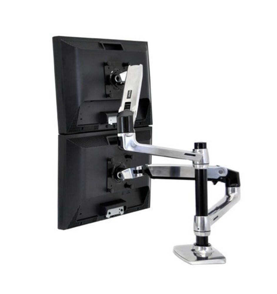Ergotron Ergotron LX Series Dual Stacking Arm 45-248-026 Ergotron Ergotron LX Series Dual Stacking Arm 45-248-026
