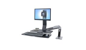 Ergotron Ergotron WorkFit WorkFit-A, Single LD @ Worksurface+ Ergotron Ergotron WorkFit WorkFit-A, Single LD @ Worksurface+