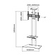 Newstar Newstar PLASMA-M1700ES flat panel vloer standaard Newstar Newstar PLASMA-M1700ES flat panel vloer standaard