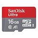 SanDisk SanDisk microSDHC UHS-I 16Gb met adapter SanDisk SanDisk microSDHC UHS-I 16Gb met adapter