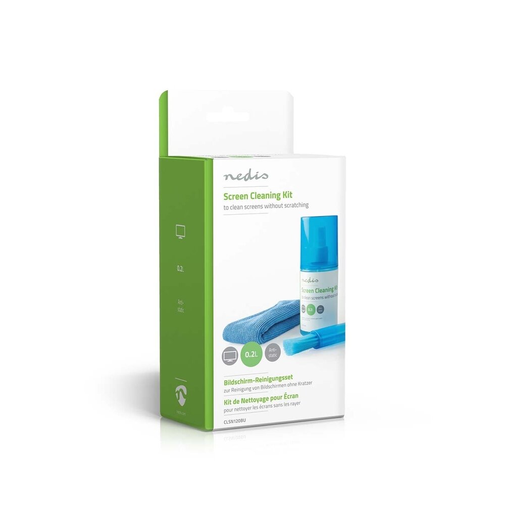 Nedis Nedis CLSN120BU Schermreiniger Nedis Nedis CLSN120BU Schermreiniger