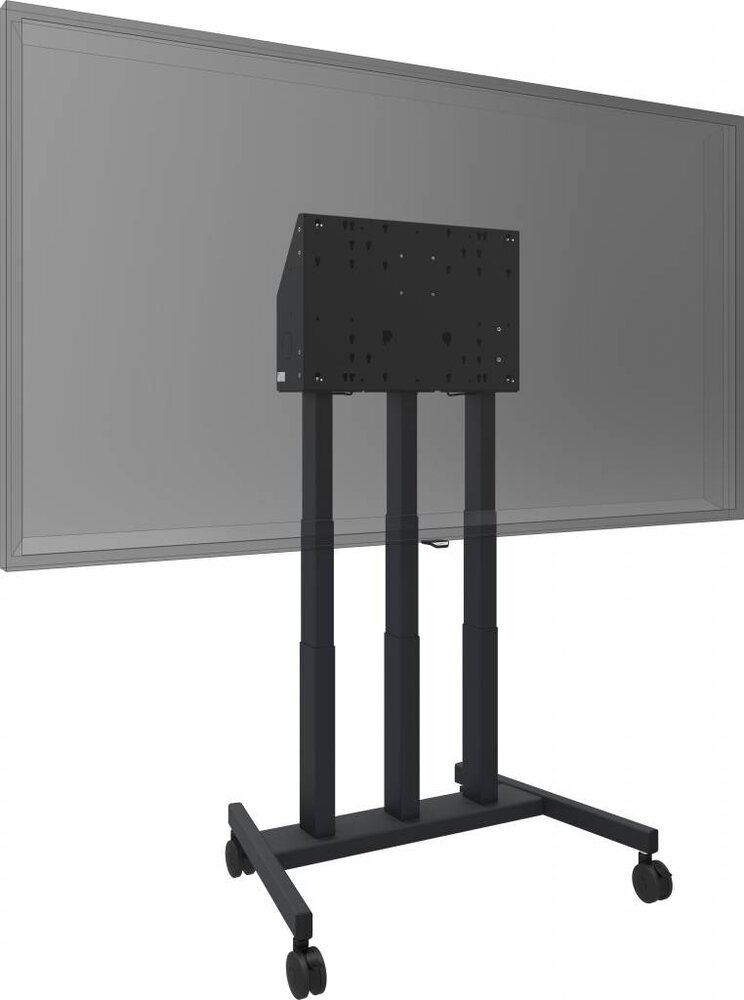 Smartmetals Electrisch verstelbare vloerlift op wielen met anti-collision voor touch screens tot 98" max 180kg Smartmetals Electrisch verstelbare vloerlift op wielen met anti-collision voor touch screens tot 98" max 180kg