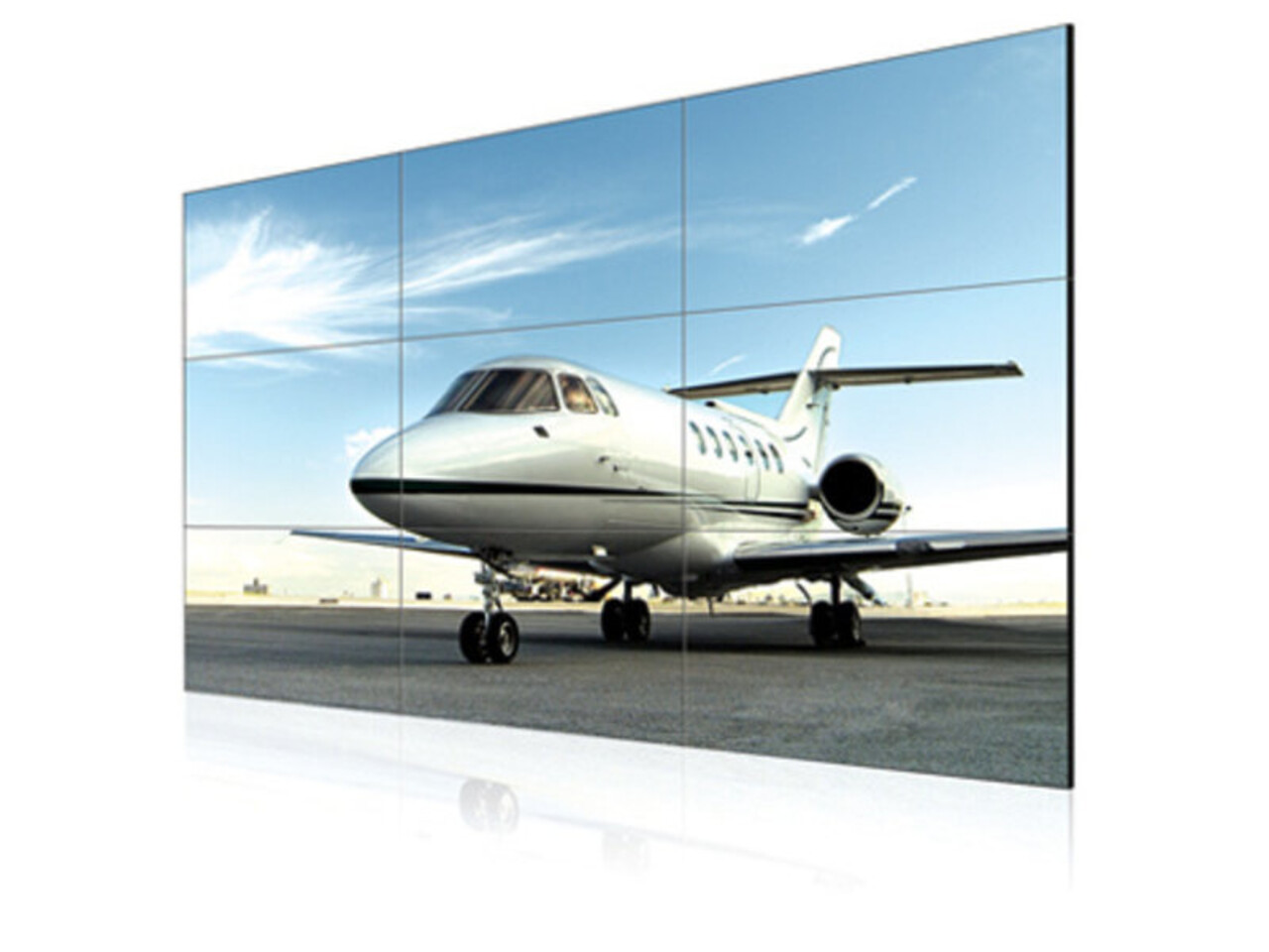 LG Electrisch verstelbare 110 inch videowall LG Electrisch verstelbare 110 inch videowall