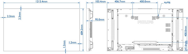 Philips Philips BDL5588XH 55 Pro LED-scherm Philips Philips BDL5588XH 55 Pro LED-scherm