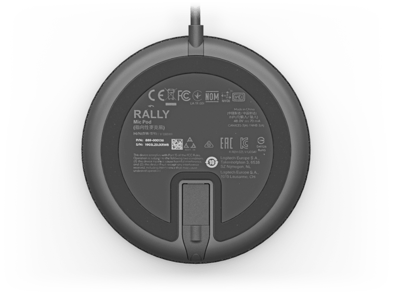 Logitech Logitech Logitech Rally Mic Pod Logitech Logitech Logitech Rally Mic Pod