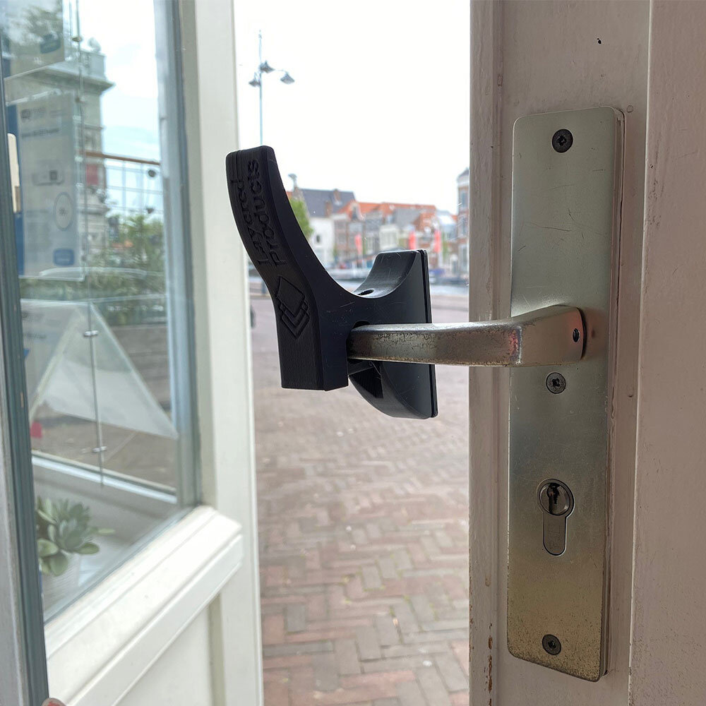 Deuropener Hygieia zwart Deuropener Hygieia zwart