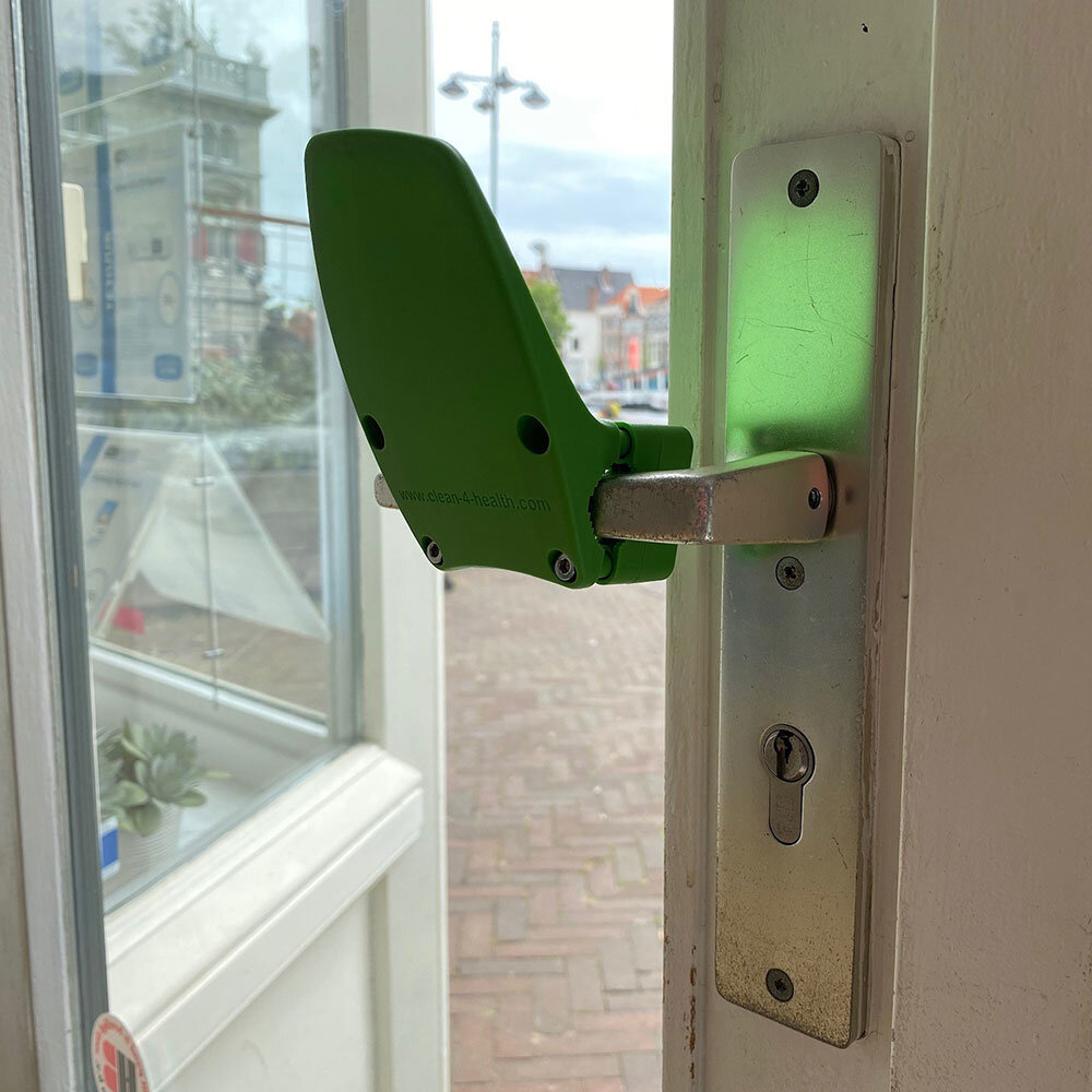 Handenvrije deuropener Carna groen Handenvrije deuropener Carna groen