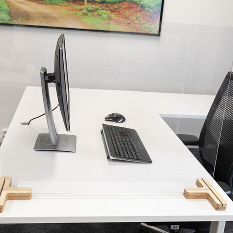 Scheidingsscherm voetstuk plexiglas Scheidingsscherm voetstuk plexiglas