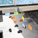 Smit Visual Plexiglas scheidingsscherm met 2 bevestigingsklemmen Smit Visual Plexiglas scheidingsscherm met 2 bevestigingsklemmen