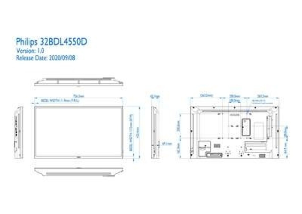 Philips Philips 32 inch UHD D-Line-display Philips Philips 32 inch UHD D-Line-display
