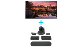 Samsung QB65R + Logitech Rally Kit Samsung QB65R + Logitech Rally Kit