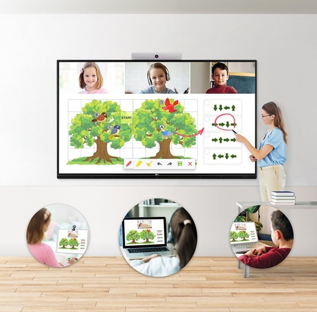 LG LG 65TR3DJ 65 inch 4K IR Multi-Touch Interactief digitaal bord LG LG 65TR3DJ 65 inch 4K IR Multi-Touch Interactief digitaal bord