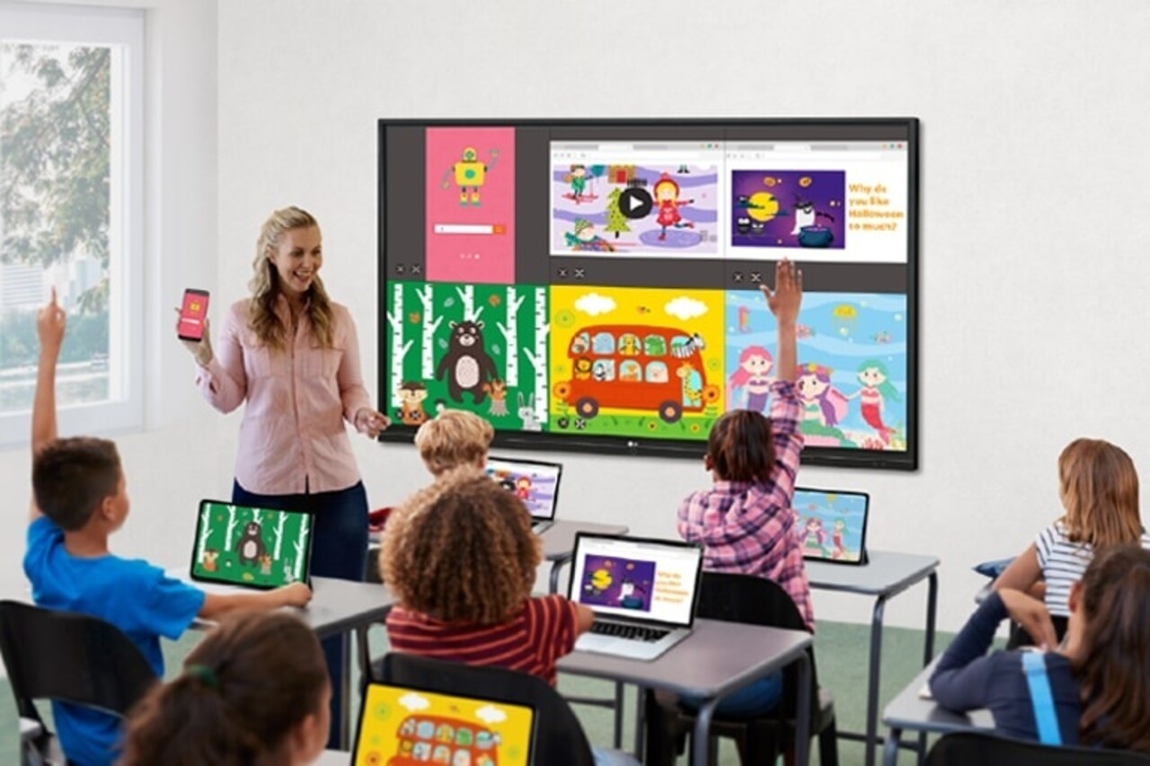 LG LG 65TR3DJ 65 inch 4K IR Multi-Touch Interactief digitaal bord LG LG 65TR3DJ 65 inch 4K IR Multi-Touch Interactief digitaal bord