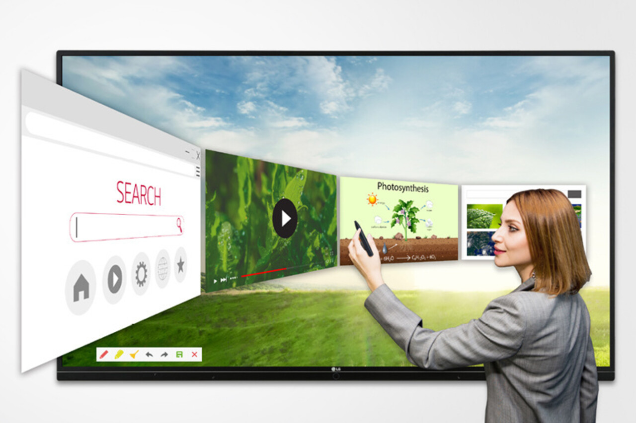 LG LG 65TR3DJ 65 inch 4K IR Multi-Touch Interactief digitaal bord LG LG 65TR3DJ 65 inch 4K IR Multi-Touch Interactief digitaal bord