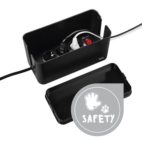 Hama Hama kabelbox mini zwart Hama Hama kabelbox mini zwart