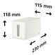 Hama Hama kabelbox mini wit Hama Hama kabelbox mini wit