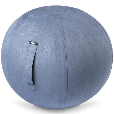 Fruscle Fruscle zitbal su√®de blauw