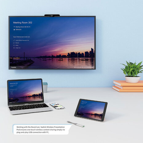 Yealink Yealink RoomCast draadloos presentatie systeem Yealink Yealink RoomCast draadloos presentatie systeem