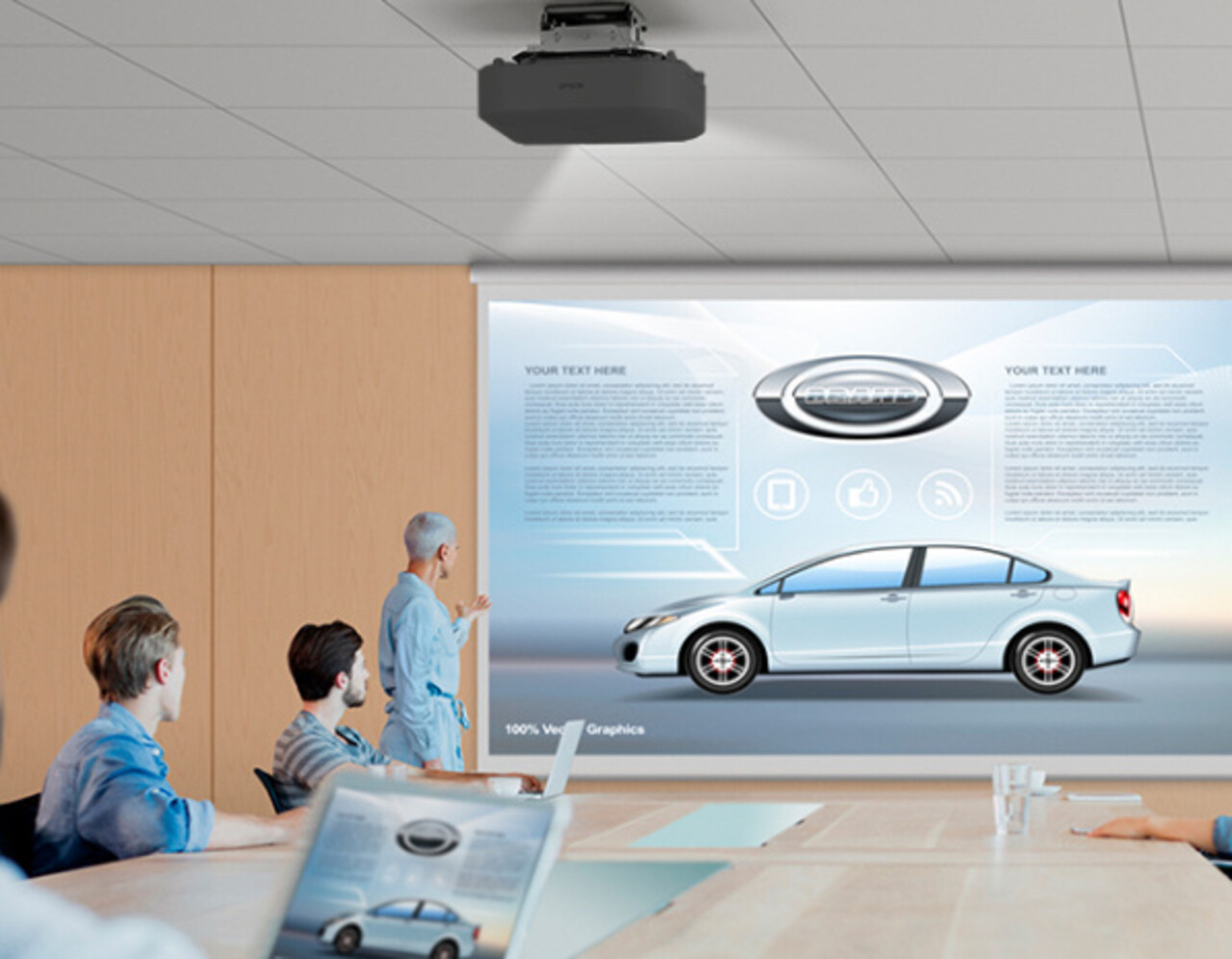 Epson Epson EB-PU2010B flexibele installatie laser beamer Epson Epson EB-PU2010B flexibele installatie laser beamer