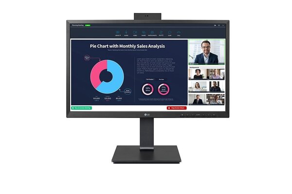 LG 23,8-inch Full HD (1920x1080) IPS-monitor met ingebouwde Full HD-webcam LG 23,8-inch Full HD (1920x1080) IPS-monitor met ingebouwde Full HD-webcam