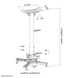 Neomounts Neomounts by Newstar CL25-540BL1 plafondbeugel Neomounts Neomounts by Newstar CL25-540BL1 plafondbeugel