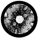 GoboService Gobo projectieplaat Thema nacht GoboService Gobo projectieplaat Thema nacht