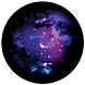 GoboService Gobo projectieplaat Thema nacht GoboService Gobo projectieplaat Thema nacht