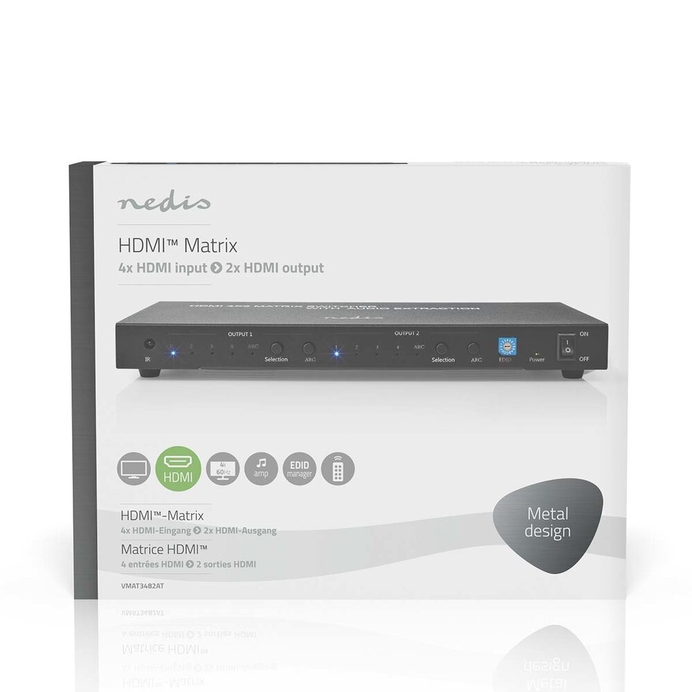 Nedis Nedis HDMI‚Ñ¢ Matrix-Switch Nedis Nedis HDMI‚Ñ¢ Matrix-Switch
