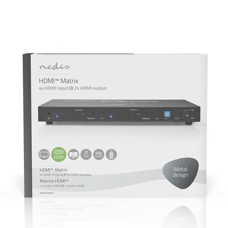 Nedis Nedis HDMI‚Ñ¢ Matrix-Switch Nedis Nedis HDMI‚Ñ¢ Matrix-Switch