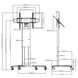 Vision VISION VFM-F50T flatscreen trolley Vision VISION VFM-F50T flatscreen trolley
