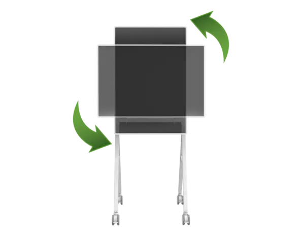 Vision White Flipchart-Style Floorstand VFM-F10/WH