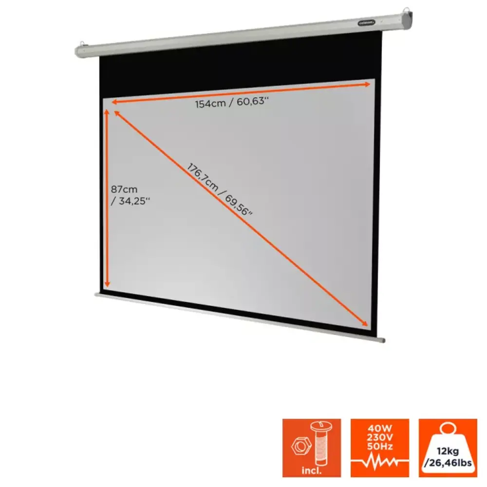 Celexon Celexon Motor Economy HDTV 16:9 projectiescherm Celexon Celexon Motor Economy HDTV 16:9 projectiescherm