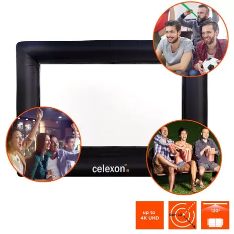 Celexon Celexon Outdoor 16:9 opblaasbaar projectiescherm Celexon Celexon Outdoor 16:9 opblaasbaar projectiescherm