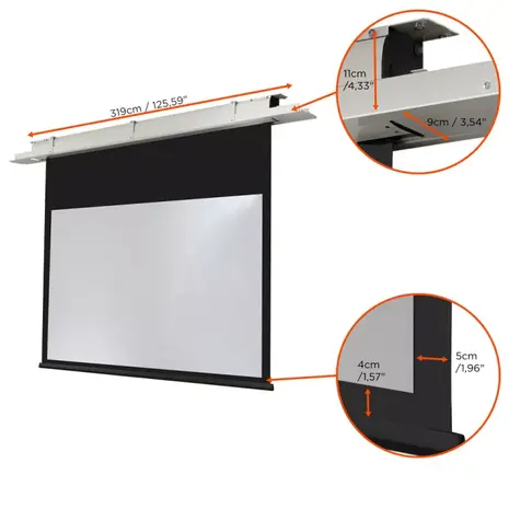 Celexon Celexon Motor Plafondinbouw Expert 16:10 projectiescherm Celexon Celexon Motor Plafondinbouw Expert 16:10 projectiescherm