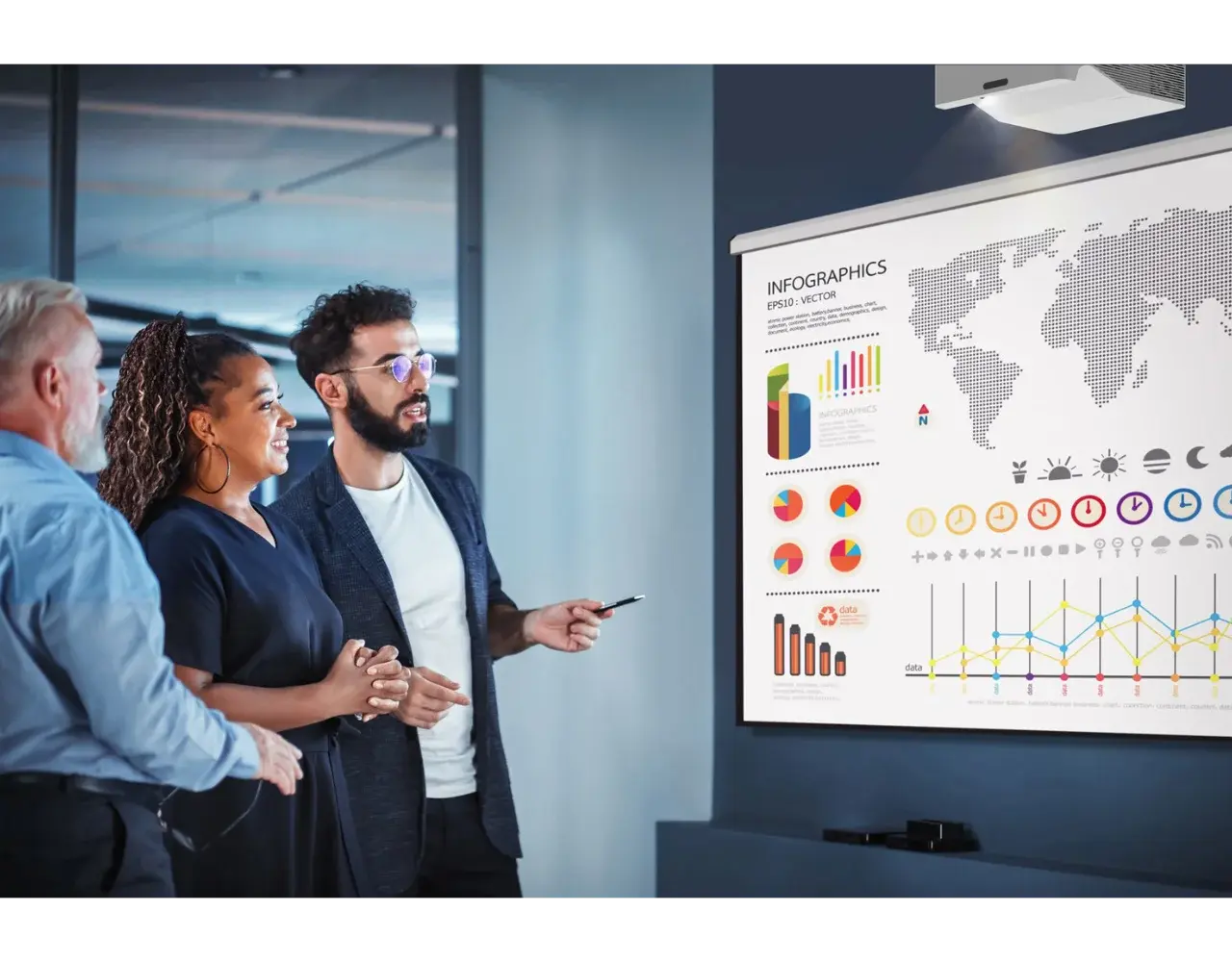 Optoma Optoma ZW410UST WXGA laser UST beamer Optoma Optoma ZW410UST WXGA laser UST beamer