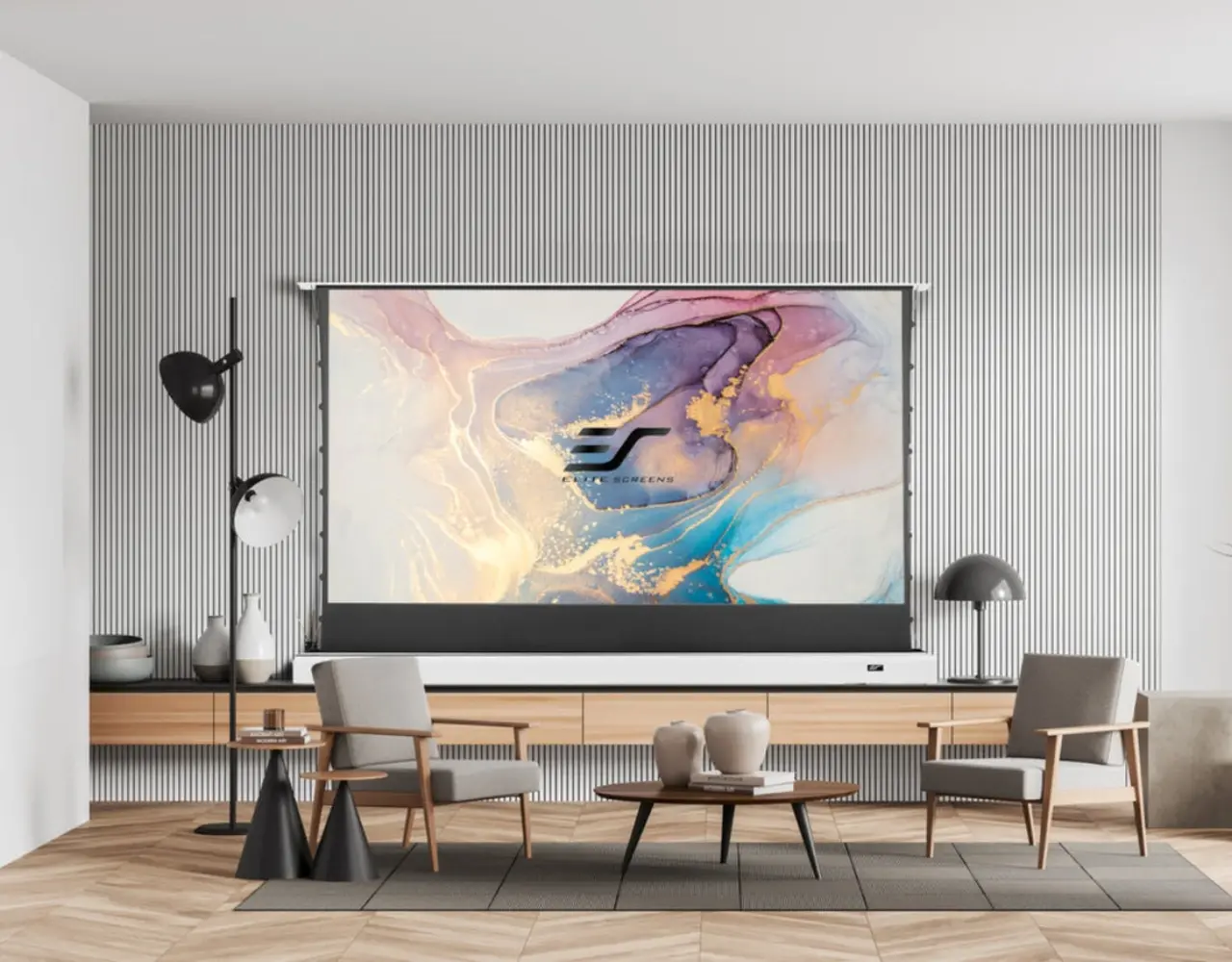 Elite Screens Elite Screens Kestrel floor up StarBright CLR Elite Screens Elite Screens Kestrel floor up StarBright CLR