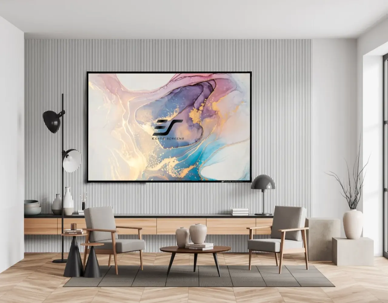 Elite Screens Elite Screens Aeon edge free 5D CineGrey HDTV Elite Screens Elite Screens Aeon edge free 5D CineGrey HDTV