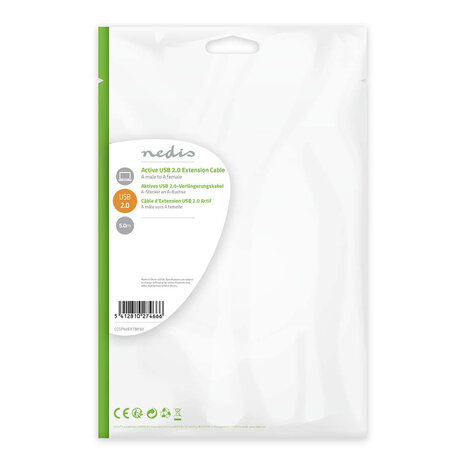 Nedis Nedis USB verlengkabel 5 meter Nedis Nedis USB verlengkabel 5 meter