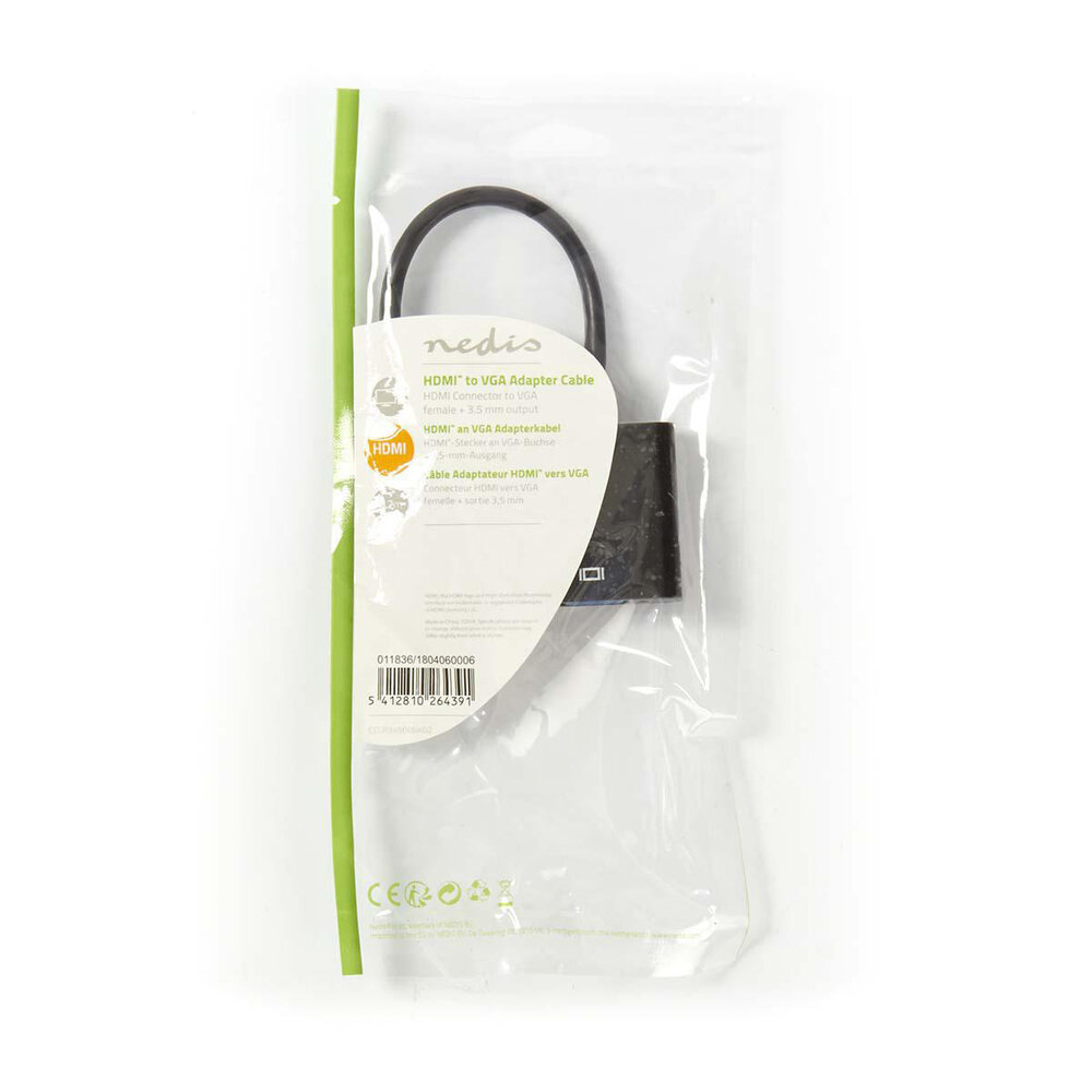 Nedis Nedis VGA-HDMI kabel 20 cm Nedis Nedis VGA-HDMI kabel 20 cm